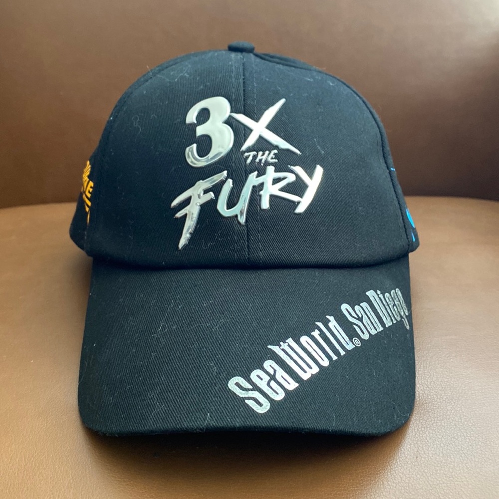 3x the Fury Sea World San Diego Hat